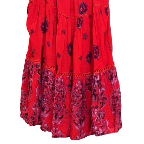 Intimately Free People Women's Talk to Me Trapeze Dress Red Size XS - Picture 6 of 11